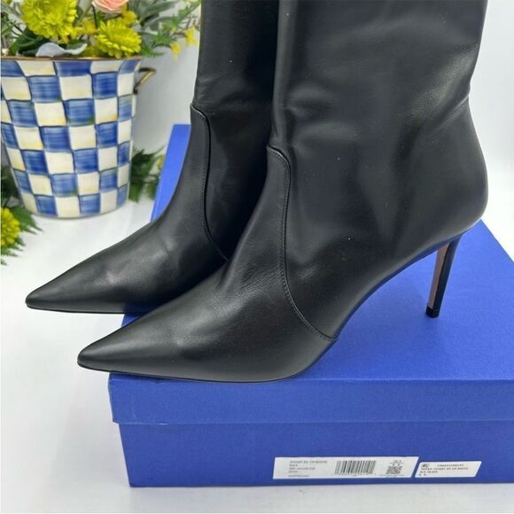 Women's Stewart Weitzman leather ankle boots size 8, made in Spain - Picture 5 of 10